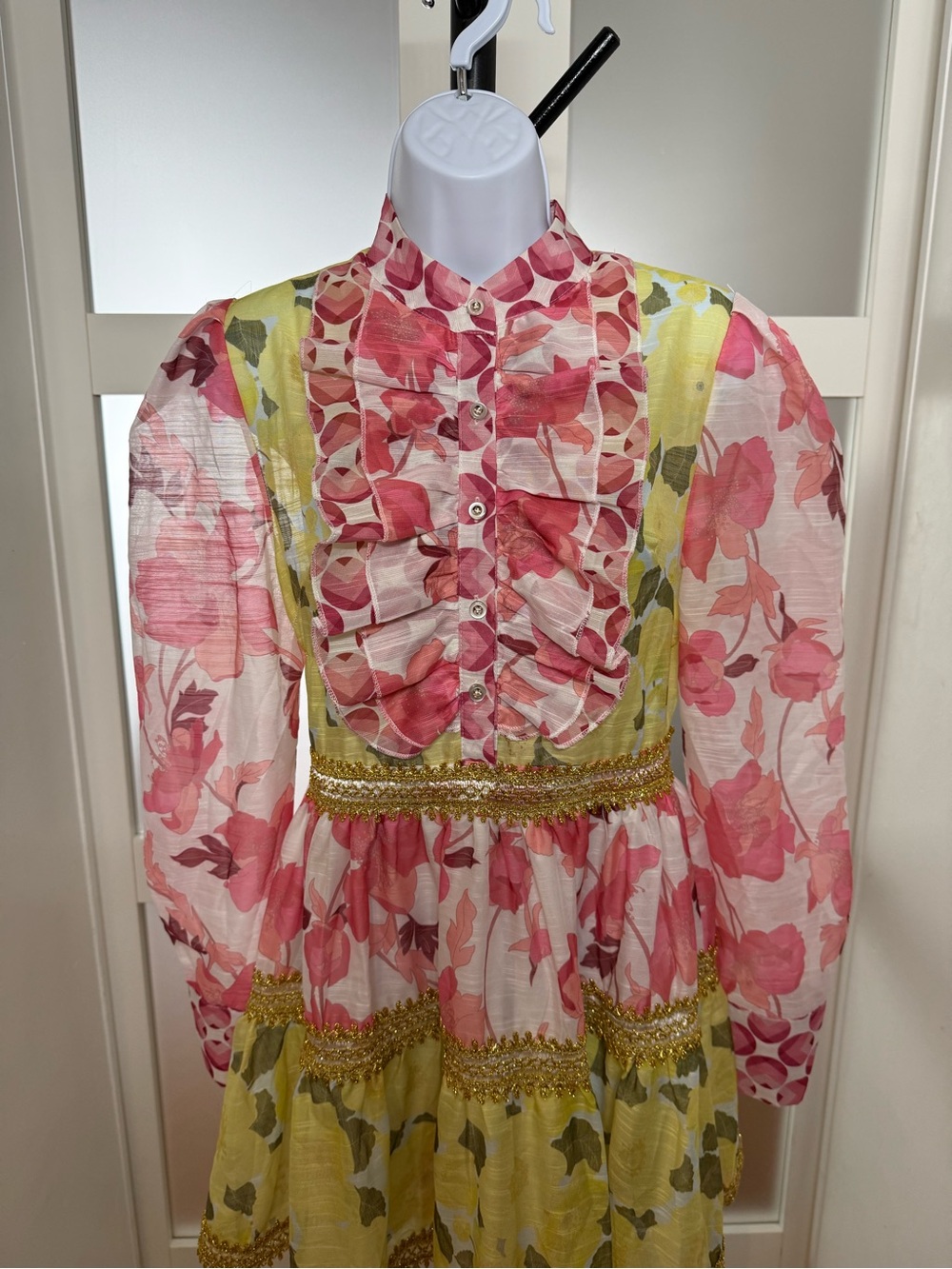 CAMELLIA by affection Floral Ruffle Mini Dress, Size Small. - Picture 4 of 15